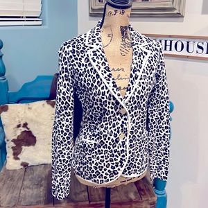 1901 LeopardPrint Blazer